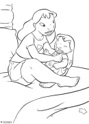 Lilo en Stitch kleurplaat 8